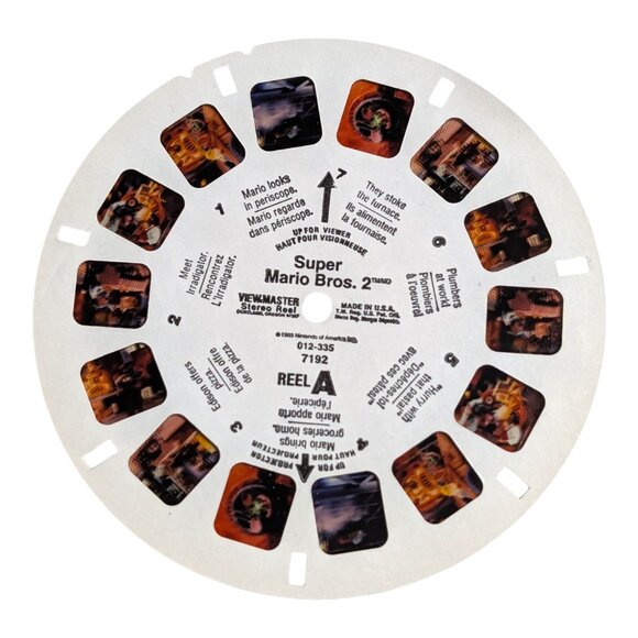 super Mario 2 Other - SINGLE NINTENDO Super Mario Bros 2 GAF VIEWMASTER REEL A from Set 7192